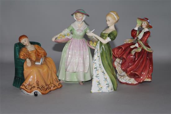 A group of four Royal Doulton figurines